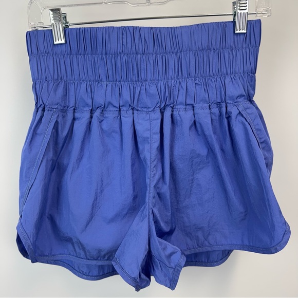 FP Movement by Free People Pants - Free People Movement The Way Home Shorts Blue High Waist Lined Women's Size M